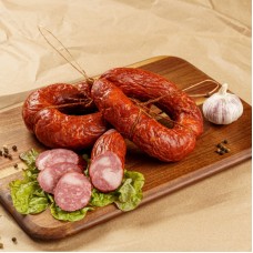 Копченая с окороком колбаса п/к (Гурманыч)