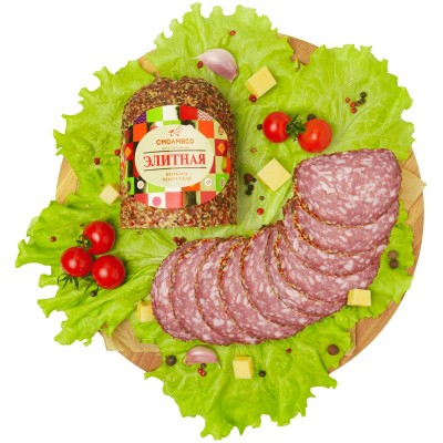 Элитная Сырокопченая полусухая  (СмолМясо)
