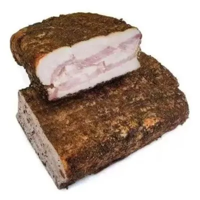 Шпик слоёный копчёно-запечёный в/у (1/2) Идея Вкуса